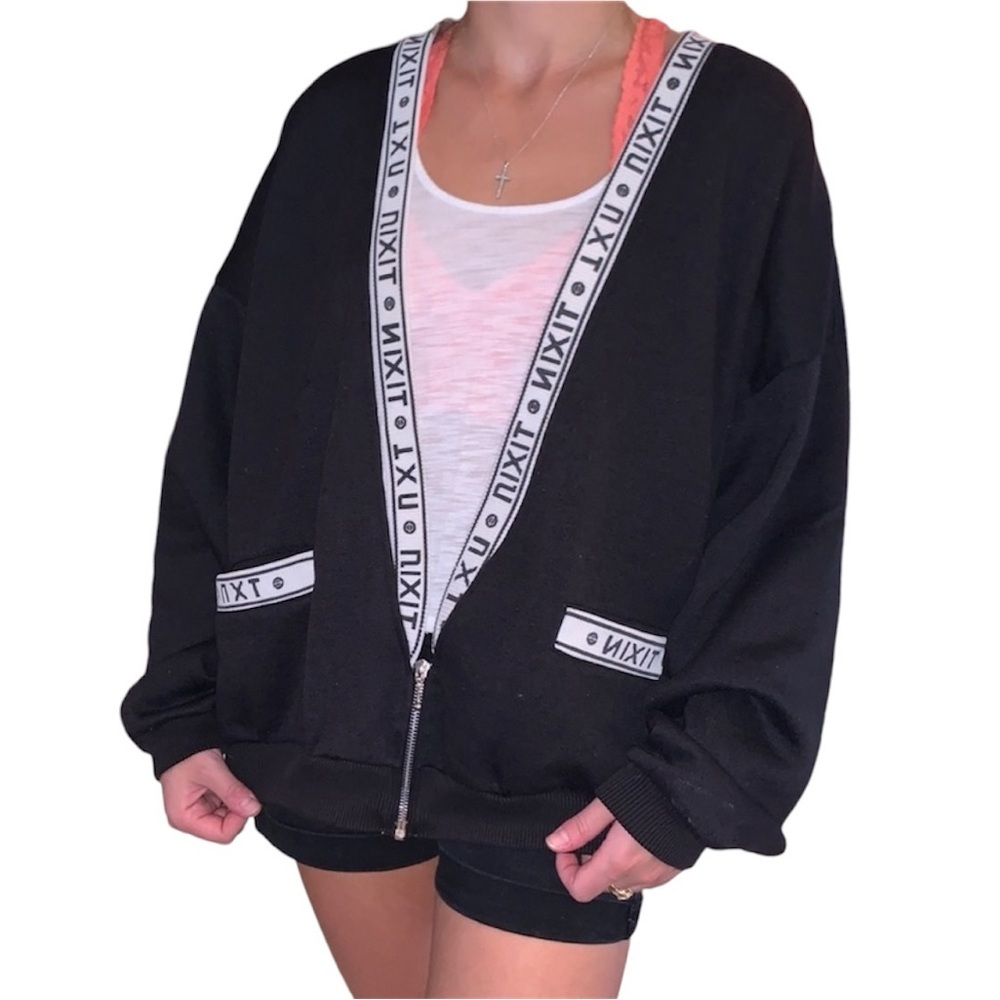 VTG Black Zip-Up NIXIT CO. LTD. Jacket 🖤